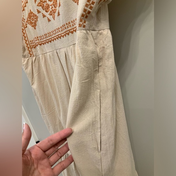 New With Tags Polygram Maxi Dress with Embroidered Design - Picture 6 of 6